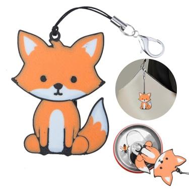 Imagem de Conjunto de chaveiro abridor de abas de animais fofos, design de caranguejo de raposa, identificador de bebida (3)