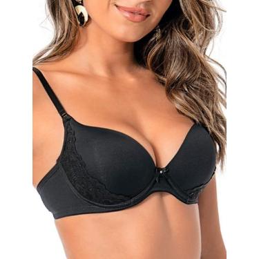 Imagem de Sutiã com Aro e Bojo Rivali Demillus 67188, Preto, 48