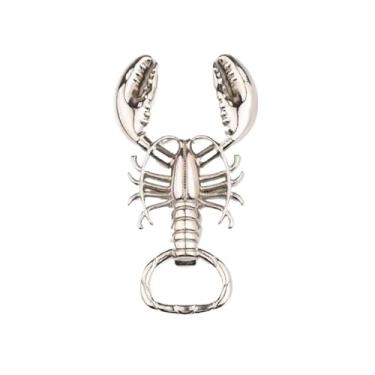 Imagem de Saca-rolhas lagosta abridor de garrafas portátil metal vinho cerveja abertura cozinha diversão retro versátil acessórios de artesanato (tipo e)