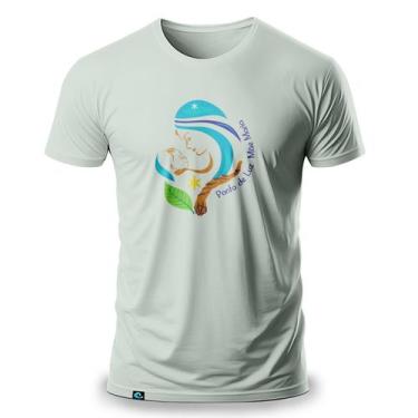 Imagem de Camiseta Masculina com Estampa Ponto de Luz Mãe Maria 100 Algodão Fio 