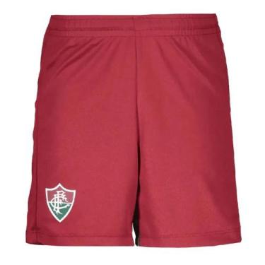 Imagem de Bermuda Fluminense Method Infantil- Vinho - Braziline, Vermelho escuro