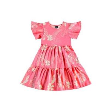 Imagem de Vestido Infantil Floral em Cotton Bee Loop-Feminino