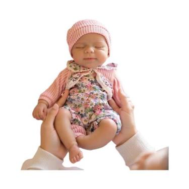 Imagem de Boneca Reborn De Silicone Macio De 13 Polegadas, Feita À Mão, Presente