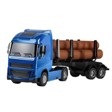 Imagem de Caminhão Tora Brinquedo Infantil Solapa Carga Pesada Solapa