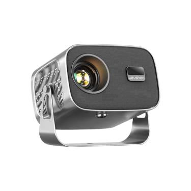 Imagem de VEVSHAO A12 Mini projetor 4K 1080P portátil Full HD projetor portátil,Foco Automático,Android 11.0,Proteção Ocular com Rotação de 360°,Correção Eletrônica de Distorção Trapezoidal,Presente requintado