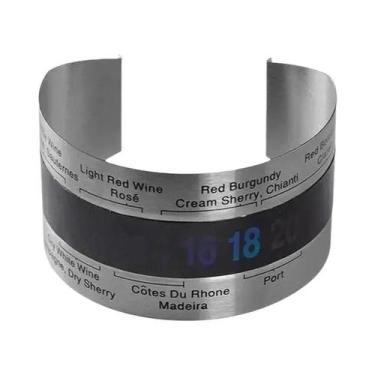 Imagem de Termômetro De Vinho Com Display LCD E Clipe Para Champanhe, Cerveja, V