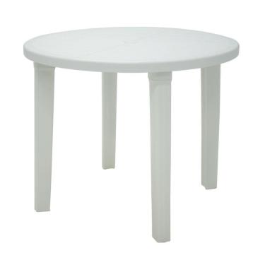 Imagem de Mesa Redonda Tramontina Cassino Basic Branco 89 X 74cm - Tramontina