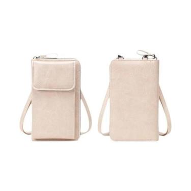 Imagem de Bolsa Transversal Retro Feminina Em Couro PU, Bolsa De Ombro Para Celu