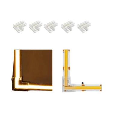 Imagem de Conector COB De 8mm 5-24v 2 Pinos Para Extensão De Fita LED Com Clipes