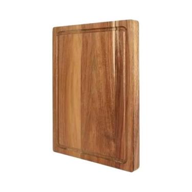 Imagem de Tábua De Corte De Madeira De Faia E Nogueira Para Carne E Queijo, Bloc