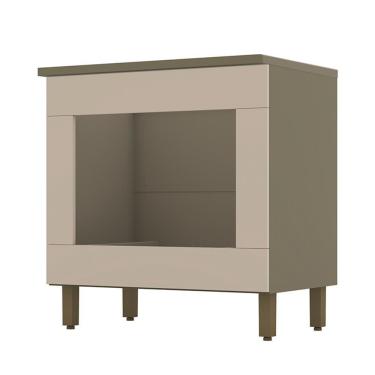 Imagem de Balcão Forno Embutir Connect Duna-cristal Com Tampo Cooktop - Móveis Henn Duna-cristal