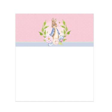 Imagem de Saco Para Cesta Pedro Coelho Rosa - 45cm X 59cm - 10 Un