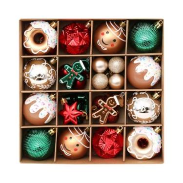 Imagem de Conjunto De 42 Enfeites De Natal Inquebráveis Para Decoração De Árvore