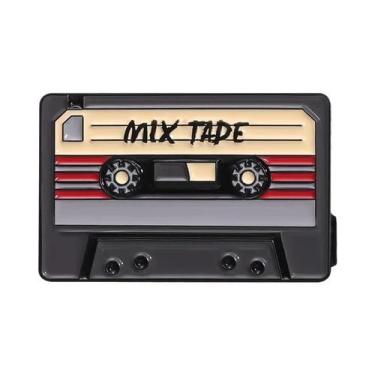 Imagem de Crachás De Metal Com Tema De Rádio E Fita Musical, Acessórios Para Rou