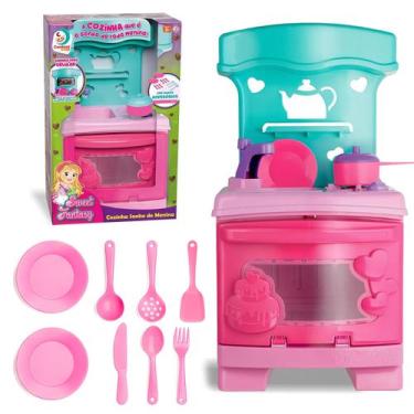 Imagem de Cozinha Completa Sonho De Menina Mini Fogão Com Acessórios Sweet Fanta