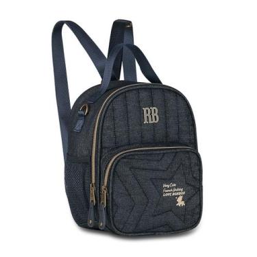 Imagem de Bolsa Térmica Jeans Feminina Lancheira Escolar Rebeca Bonbon