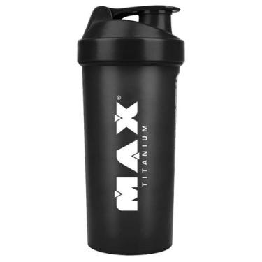 Imagem de Coqueteleira Preta 700ml Mexer Bebida Shake Max Titanium