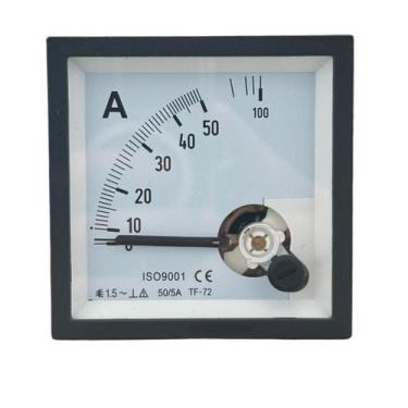 Imagem de Amperimetro Analogico 72 x72 Quadrado 50/5 - Stark Electric