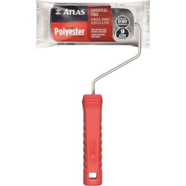 Imagem de Garfo e Rolo de Espuma para Pintura, 9 Cm, Cor Cinza, Atlas. - Não esp