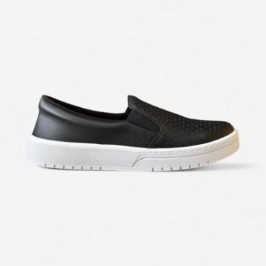 Imagem de Tênis Moleca Slip On Casual Feminino Preto-Feminino