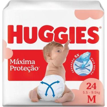 Imagem de Fralda Huggies Máxima Proteção M com 24 unidades