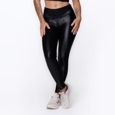 Imagem de Calça Legging Fitness Feminina Empina Bumbum Cirrê Poliamida-Feminino