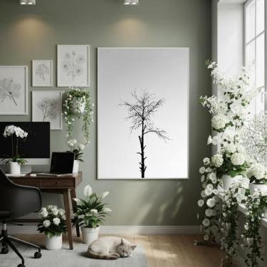 Imagem de Quadro Decorativo Alma De Árvore 70X50Cm Mold Preta - Quadros On-Line