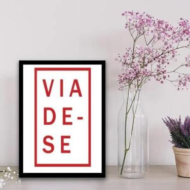 Imagem de Quadro Decorativo Viade-Se 45X34Cm - Com Vidro - Quadros On-Line