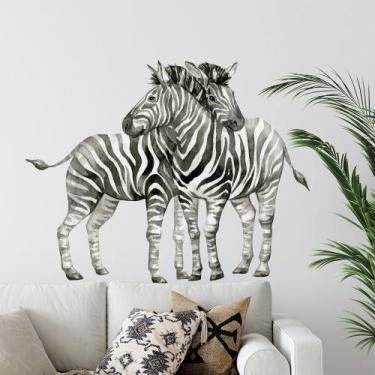 Imagem de Adesivo de parede Zebra Animal Living Room Kids Room Decor - taiyuanke