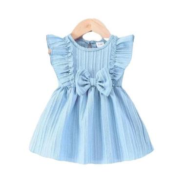 Imagem de Vestido De Natal Sem Mangas Com Laço Para Bebês Recém-nascidos, Roupa 