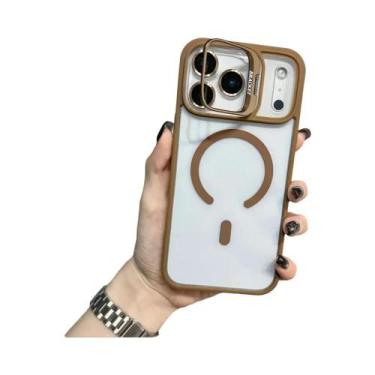 Imagem de Capa Magnética De Metal Com Suporte Para Carregamento Sem Fio Magsafe 