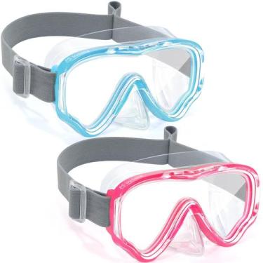 Imagem de Óculos de natação Vvinca com capa nasal antiembaçante UV para crianças