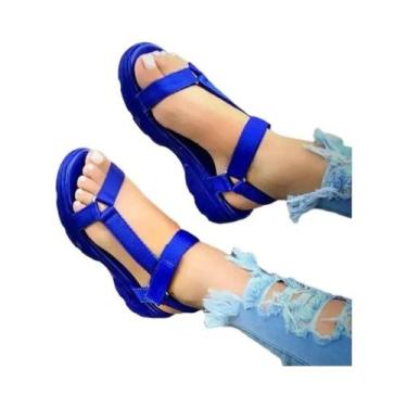 Imagem de Sandálias Femininas De Verão Antiderrapantes Com Ponta Aberta Multicol