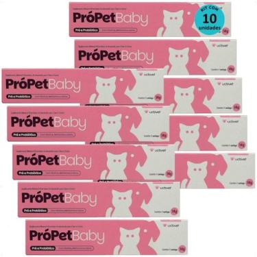 Imagem de Própet baby 14g pré e probiótico para cães e gatos ucbvet kit com 10
