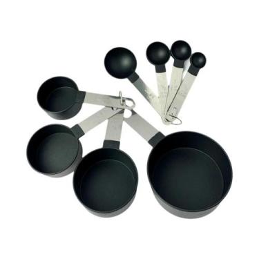 Imagem de Conjunto De Copos E Colheres Medidoras De Plástico Multiuso Com Cabo D