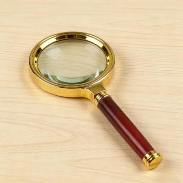 Imagem de 1 lupa de metal, 10 lupas portáteis de alta definição para leitura, experimentos científicos, joias/insetos/observação de plantas