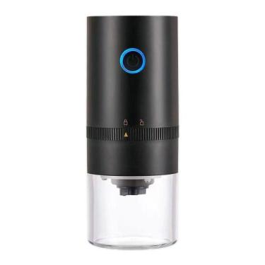 Imagem de Moedor De Café Elétrico Portátil Automatico Recarregável Usb Preto - O