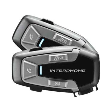 Imagem de Par Intercomunicador Bluetooth para Capacete Moto Interphone Ucom 6r D