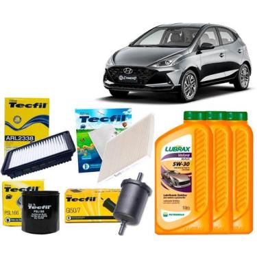 Imagem de Kit Troca De Óleo 5w30 e Filtros Hyundai Hb20 e Hb20s 1.0 12v 2020 202