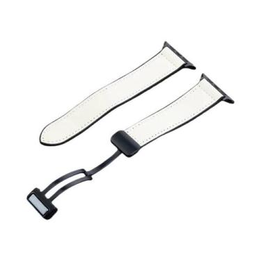 Imagem de Pulseira De Silicone E Couro Com Fecho Magnético Para Apple Watch De 4