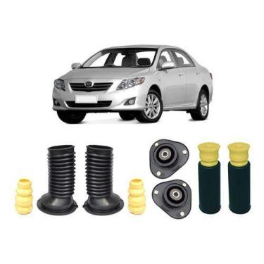 Imagem de 4 Kit Coxim Dianteiro Batente Traseiro Corolla 2008 2009 10 - QualyKit