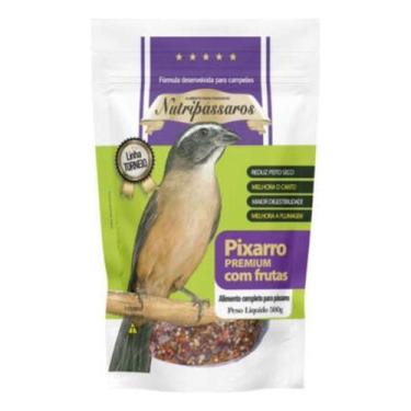 Imagem de Ração Pixarro Nutri Trinca-Ferro Frutas Torneio 500g - nutripassaros