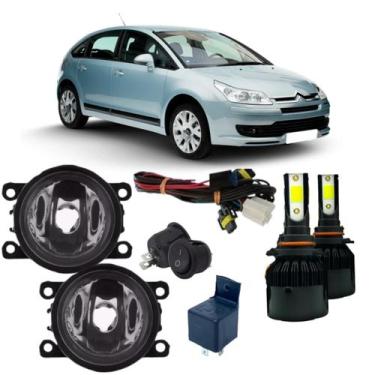 Imagem de Kit farol milha citroen c4 2007 a 2012  super led - BIBAS