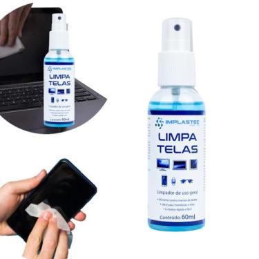 Imagem de Limpa Telas 60ml Led Plasma Lcd iPod iPad Tvs Monitores Celulares Impl