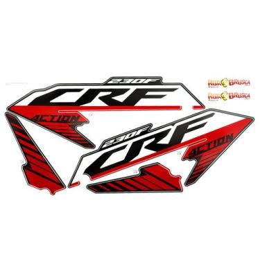 Imagem de Conjunto Adesivos Carenagem Take Plástico Biker 4ction Crf 230, Preto