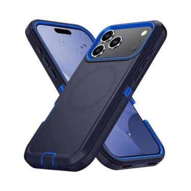 Imagem de Capa Híbrida Magnética Reforçada Para iPhone 17 16 15 14 13 pro Max Co