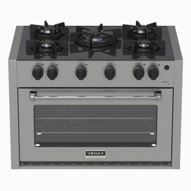 Imagem de Fogao de Embutir 5 Bocas Venax Gaudi Line Inox Gas Glp, Bivolt