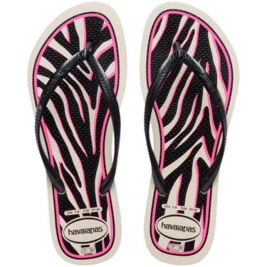 Imagem de Chinelo Havaianas Slim Animals Feminino - Bege Palha - 33/34-Feminino