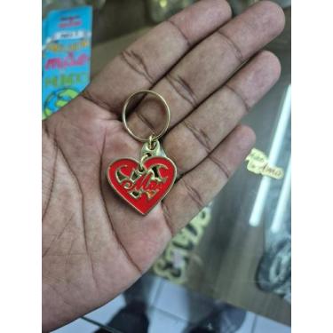 Imagem de Chaveiro Mãe Coração Vermelho Mãe resina - nobrand, 2 unidades