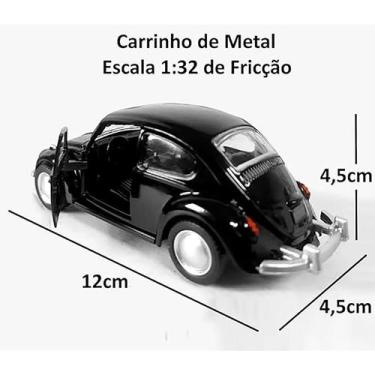 Imagem de Carrinho de Metal Fusca McFive Die-Cast Model 1981 Escala 1:32 Preto 6